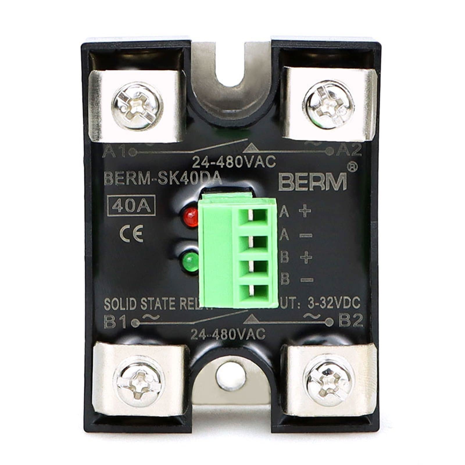 Relais à semi-conducteurs SK40DA DC-AC double circuit monophasé