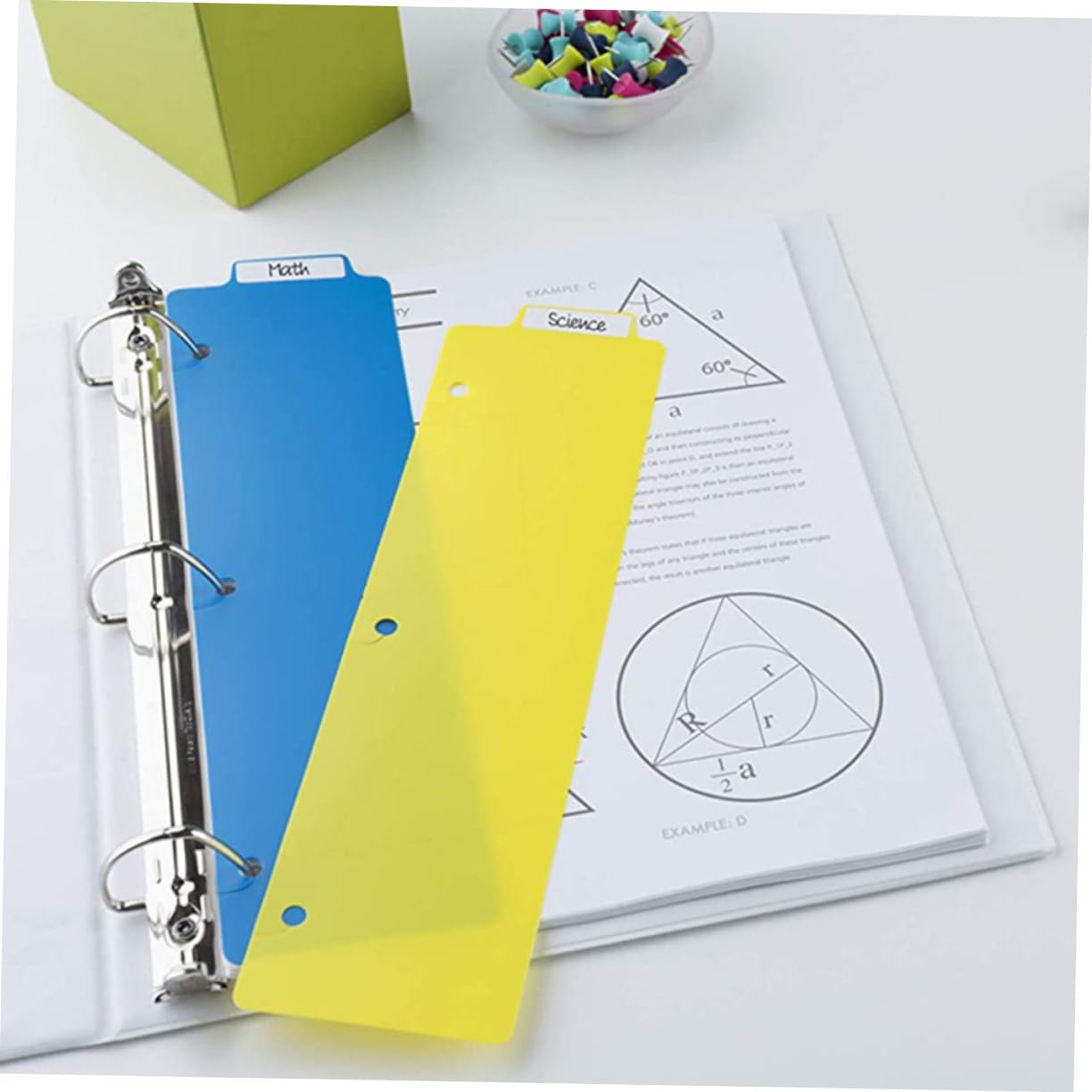 VILLCASE 60pezzi Divisori Per Raccoglitori Separatori Per Quaderni e Notebook Segnapagina Per Organizzazione Documenti