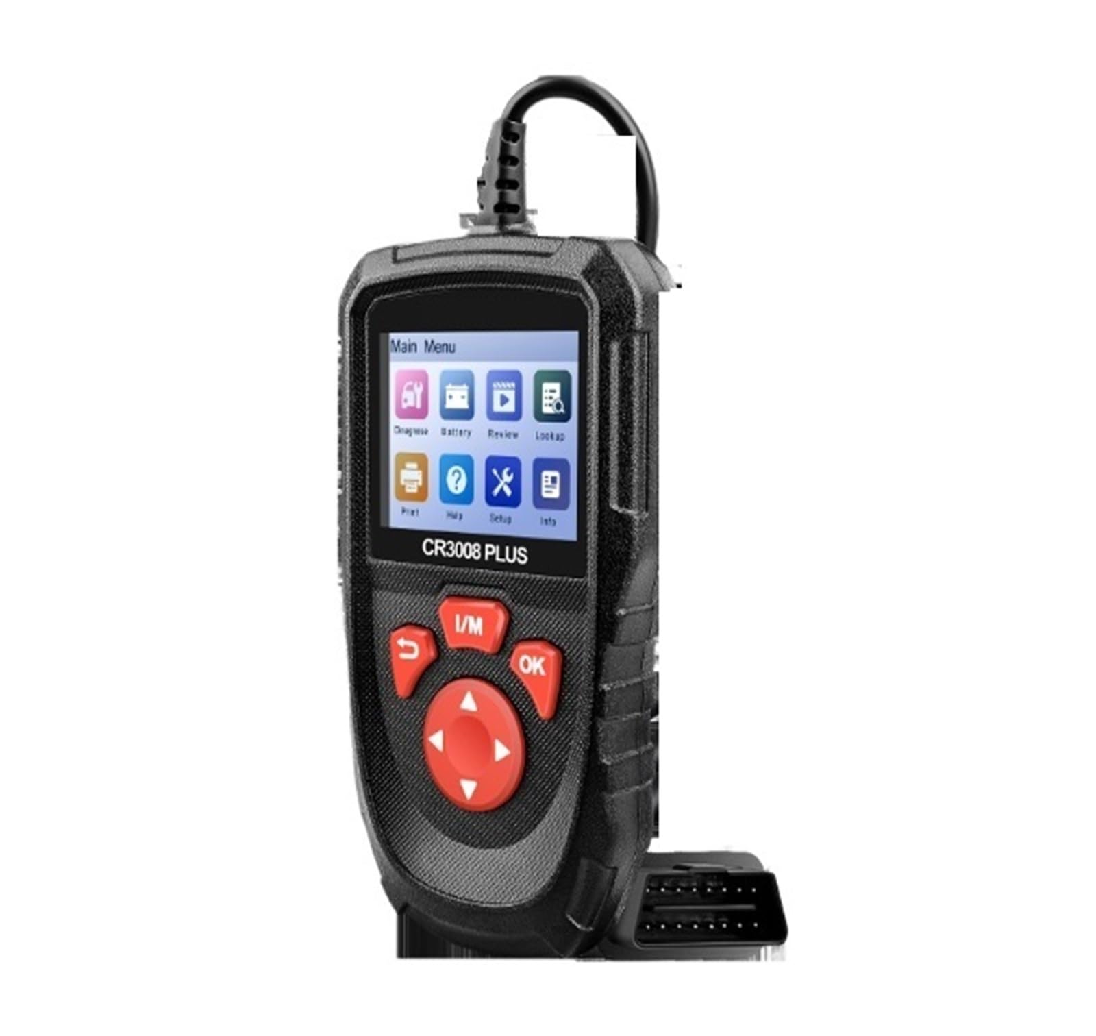 Herienta de diagnóstico escáner OBD2 CR3008 Plus, I/M una tecla, herienta escaneo OBDII for automóvil