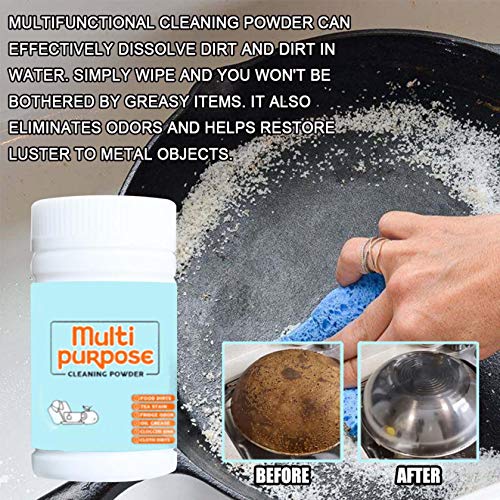 Multi-Purpose Cleaning Powder Powder Cleanser for Kitchens & Bathrooms - All Types of Surfaces, Cleans Grime & Dirt, Polishes Surfaces, Absorbs Odors (100g)
