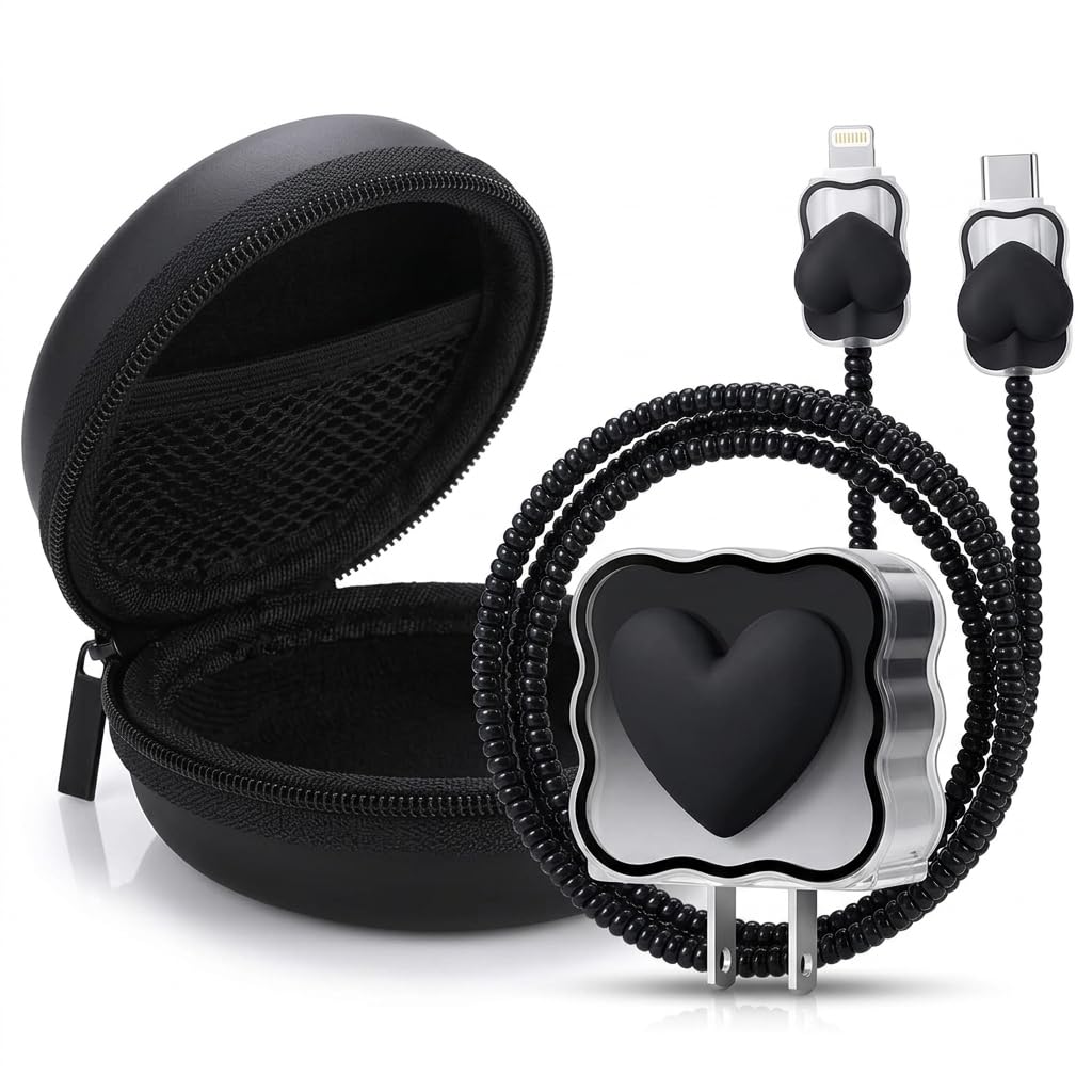 JAMPOD iPhone Charger Case - Cute Black Cat Protection -12