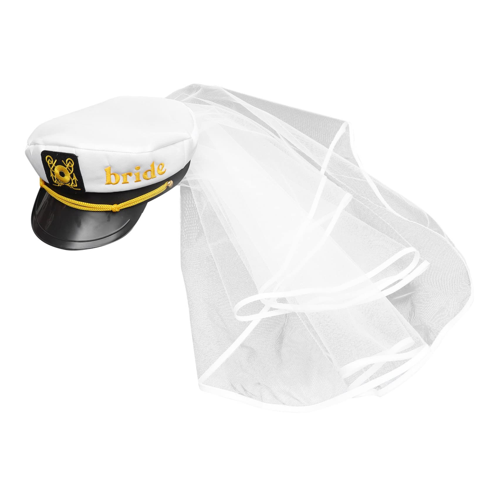 PRETYZOOM 3 Uds Sombrero De Nupcial Sombrero De Novia Velo Despedida De Soltera Fiesta s De De Con Velo Decoraciones Nupciales Yate