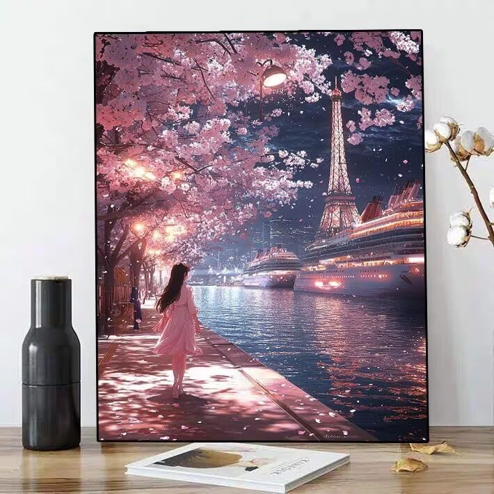 DIY Pintura de Diamante de la Torre Eiffel: Manualidades relajantes para el hogar 3