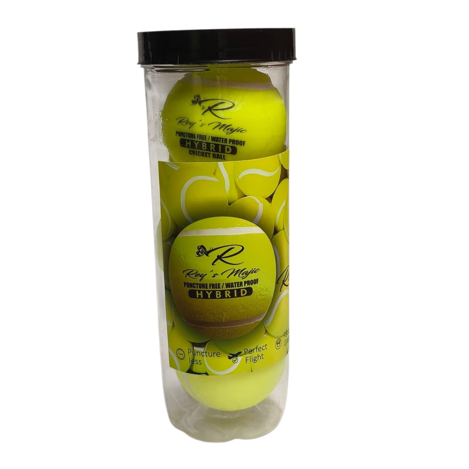 Hybrid Cricket Ball, Yellow, Puncture Free, Waterproof, Perfect Flight, Pack of 3-picture-32