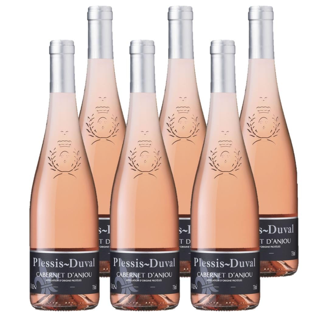 Plessis Duval - DOP Cabernet d'Anjou - Vino Rosado - 6 botellas x 75 cl