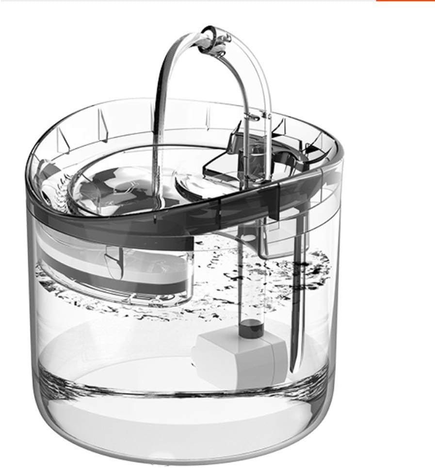 Smart Pet Transparent Drinking Fountain, Automatic Circulating Water Basin, Silent Design