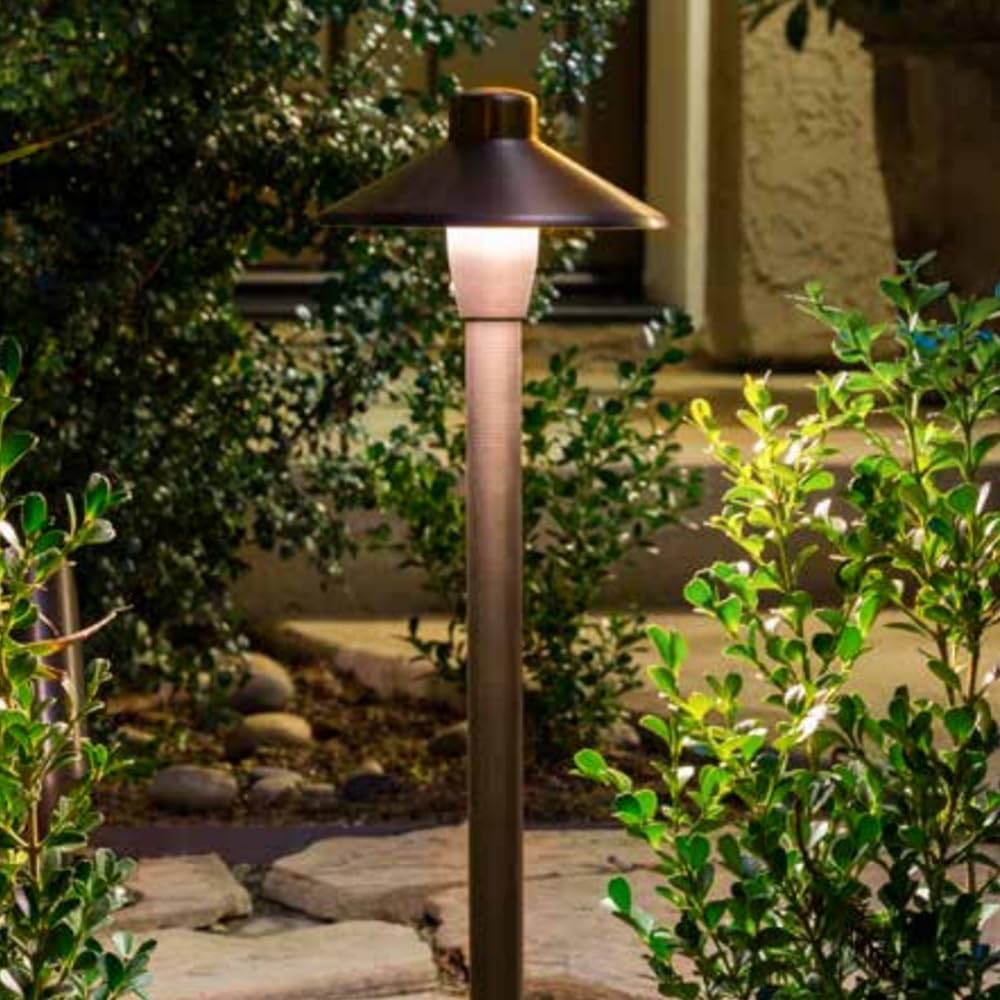 FX Luminaire C-Line 7 in. 20W Equivalent LED Antique Bronze Path