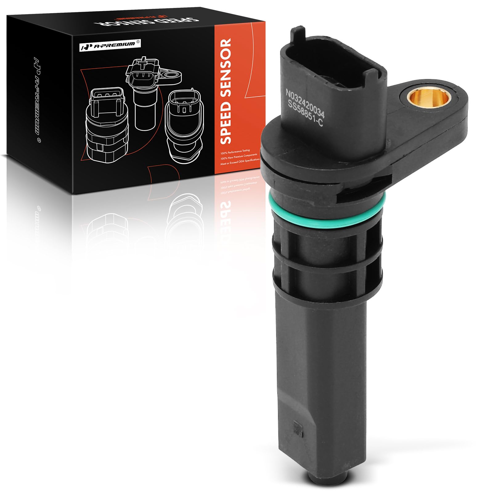 a-premium speed sensor replacement for cadillac cts 2005-2012 chevrolet camaro, mt, with 3 pins terminal, output