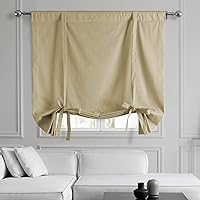 Vista 10 de HPD Half Price Drapes Cortinas enrollables de algodón liso para oscurecer la habitación, cortinas enrollables para ventanas para sala de estar