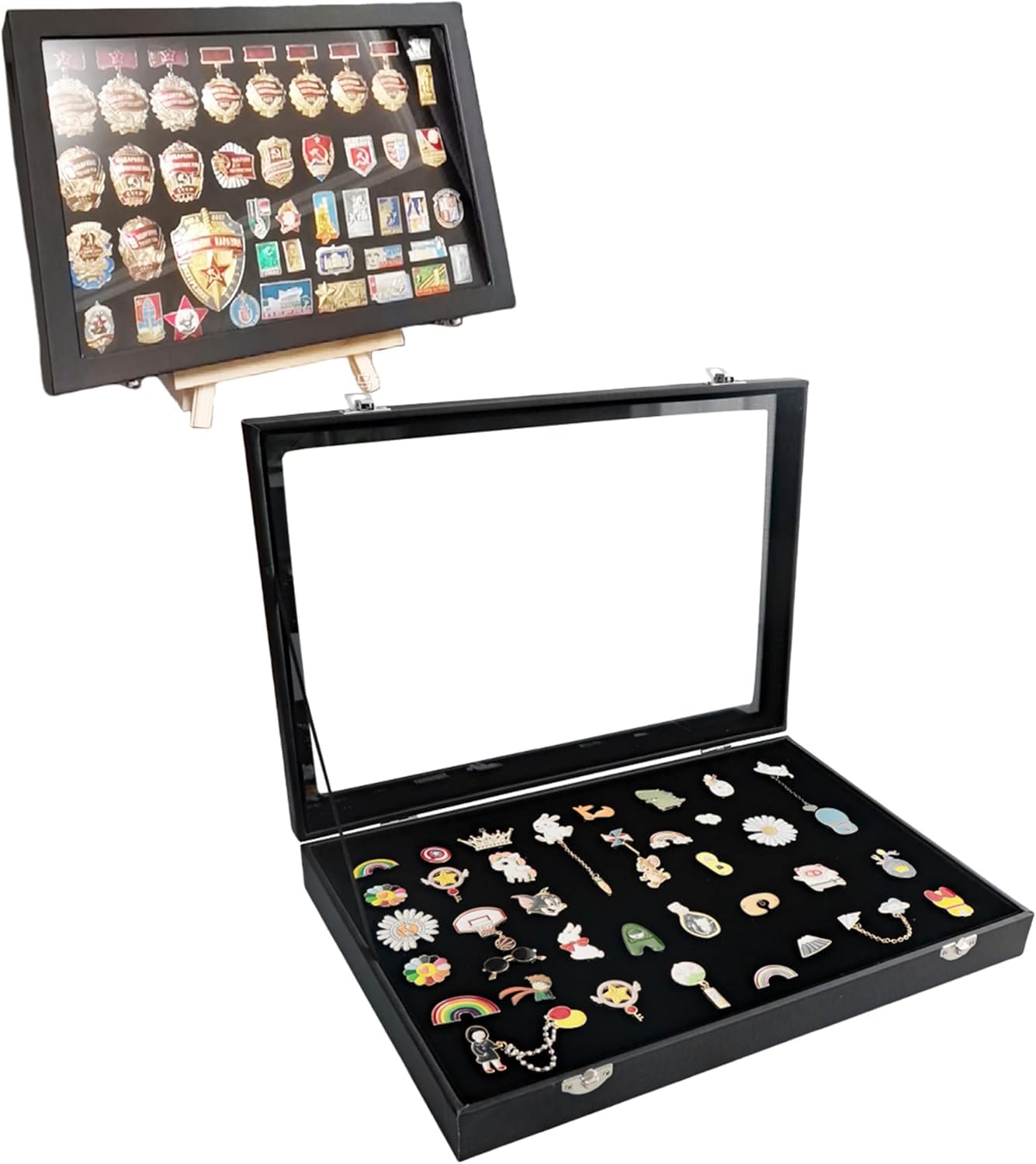 Amazon｜koundeneko ジュエリーケース ブローチボックス スタンド付き