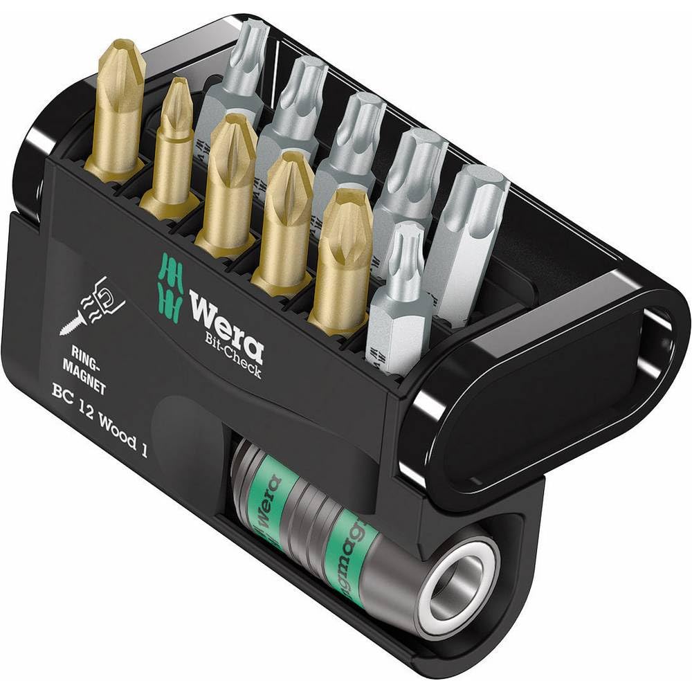 Wera 05057423001 Bit-Check 12 Wood 1 Set, 12 Piece