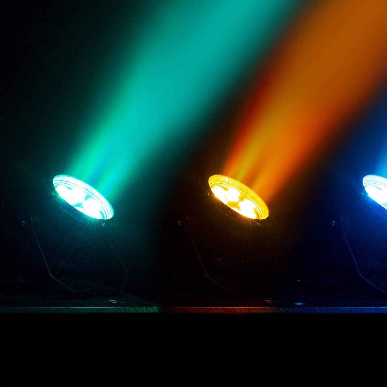 BeamZ PRO BWA63 - PAR Strahler - LED Effektstrahler - 6x3 Watt Outdoor LED PAR Strahler - IP65 wasserdicht - Bühnenbeleuchtung mit Aluminiumgehäuse - Discolicht Partylicht - Gartenbeleuchtung