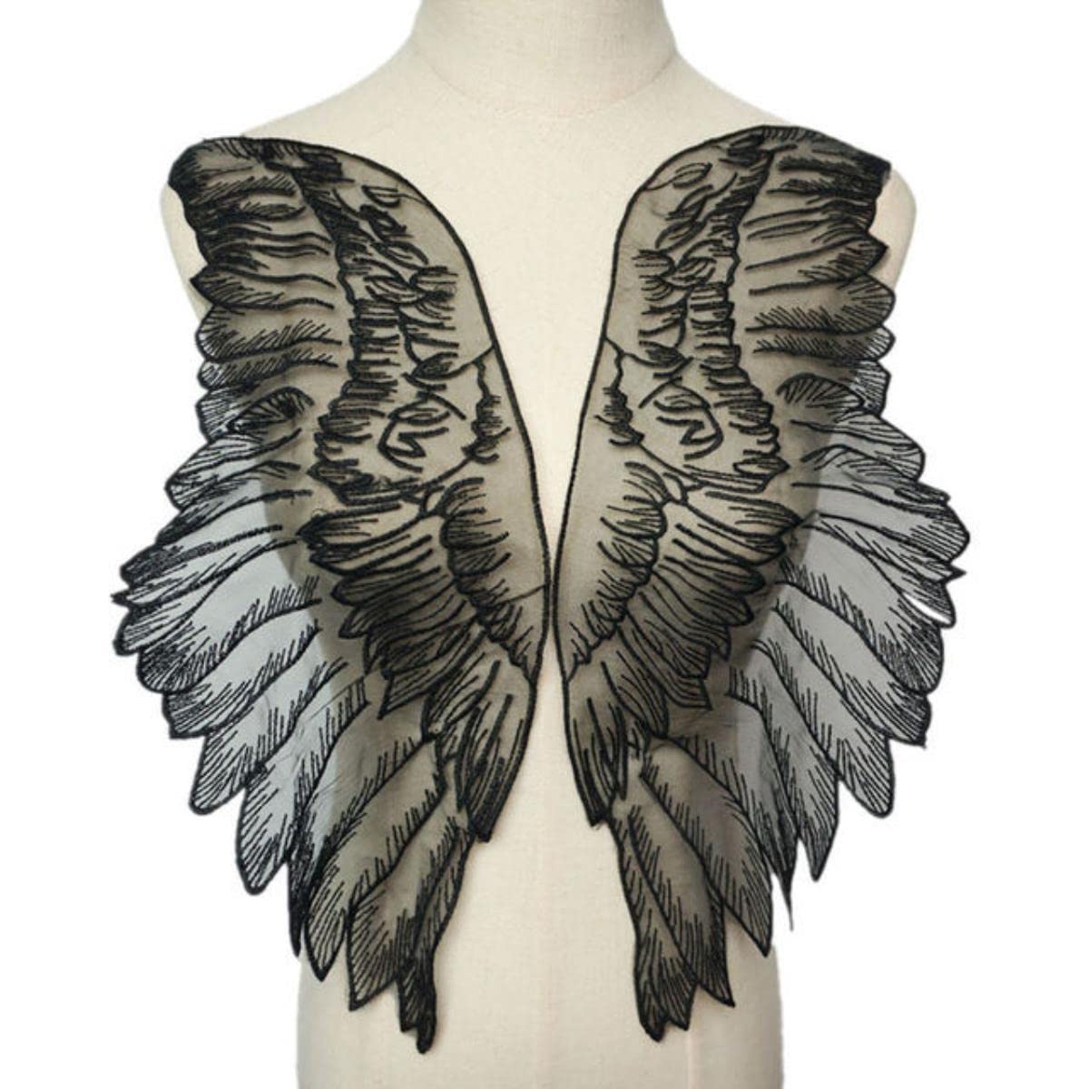LUMoony Patchs Ailes Brodées 3D - Applications Dentelle Pour Robes Mariée Et Soirée