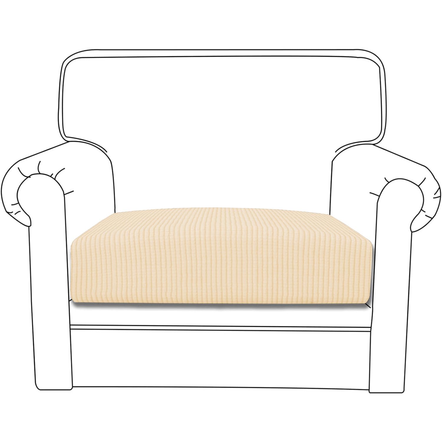 See full amazon price history chart for HOKIPO Stretchable Individual Jacquard Elastic Sofa Cushion Seat Cover, 2-Piece Seat Cushion Cover, Light Grey (AR-5284-LGRY*2) HOKIPO Stretchable Individual Jacquard Elastic Sofa Cushion Seat Cover, 2-Piece Seat Cushion Cover, Light Grey (AR-5284-LGRY*2) (B0DDXDBQ31) Amazon Price History, Amazon Price Tracker