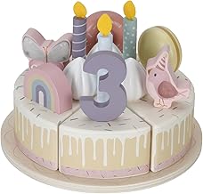 Little Dutch LD8015 Wooden Pink Birthday Cake Toy