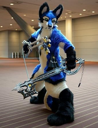Blue Digi Labrador Husky Cat Fursuit Fullsuit Teen Costumes Full Furry Suit Furries Costume Anime CUSTOM