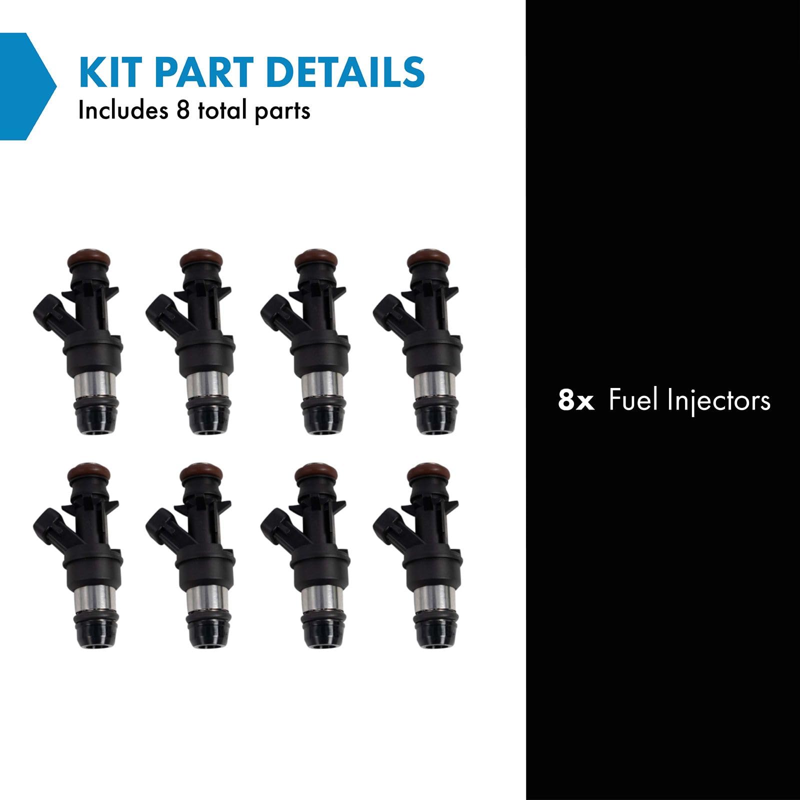 Amazon.com: TRQ MPI FI Fuel Injector Set of 8 Kit 8 Piece : Automotive