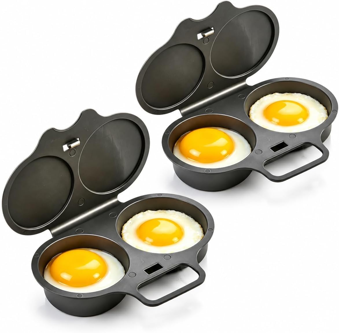 2 Packs Microwave Egg Poacher,Egg Poacher Microwave with Lid