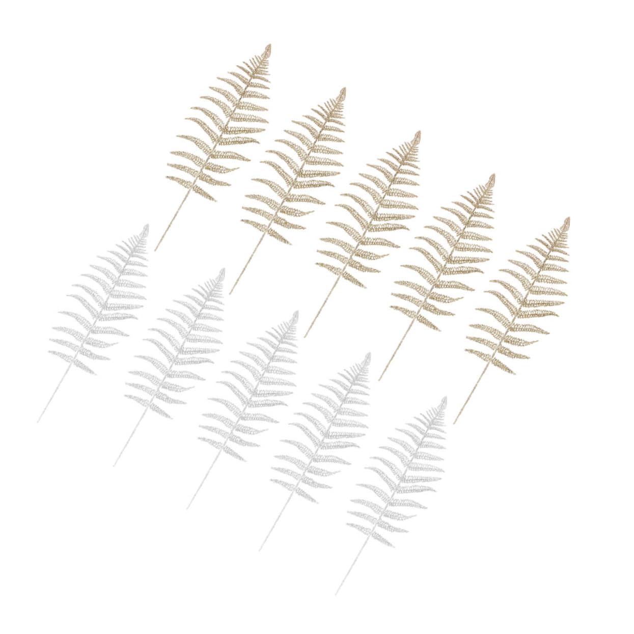 OUNONA 30 STK Simulationsblattverzierung Weihnachtspicks Glitzern Weihnachtsbaum Blätter Funkeln Künstliche Blätter Artificial Pine Picks Für Das Büro Weihnachtsglitzerblume
