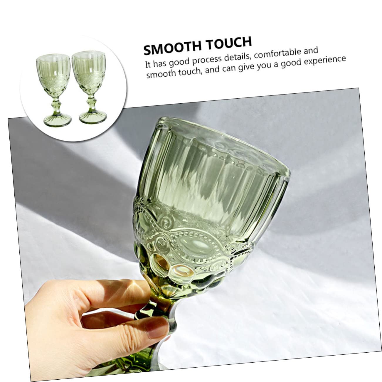 Cabilock 2 Piezas Vasos de Vino Retro con Diseño de Copas para Cócteles y Celebraciones Cristalería Elegante para Bodas y Fiestas