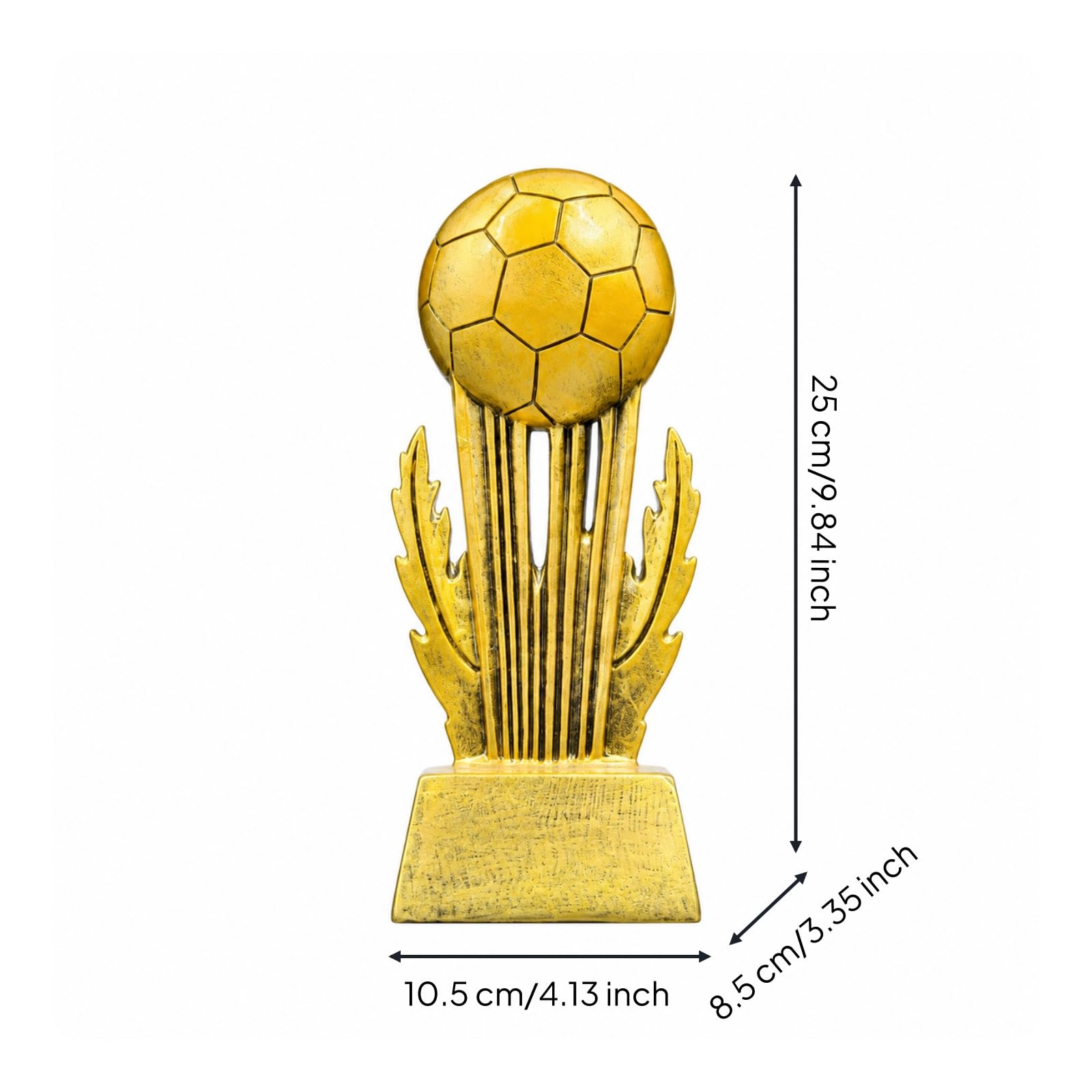 Récompense en Résine Résistant Récompense Ballon Foot pr Bureau