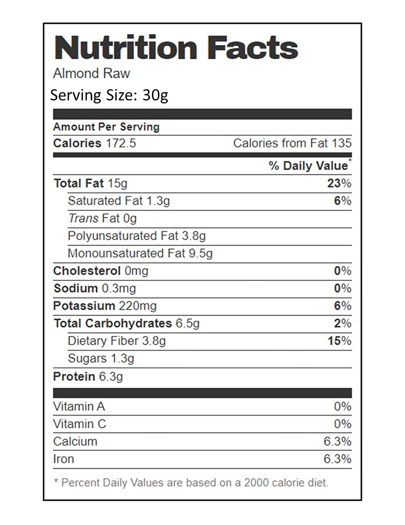 AIVA Natural Whole Raw Almonds - 10 lb, Grown in the USA, Raw Whole Almonds