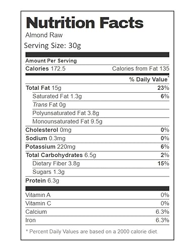 Miniatura 2 de AIVA, almendras crudas enteras naturales, sin sal, sin cáscara, 10 libras, cultivadas en los Estados Unidos, almendras enteras crudas con piel
