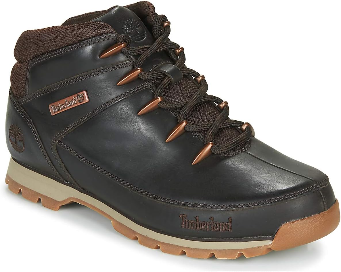 Timberland Men's Ankle Chukka Boots 8.5 Brown Dark Brown Full Grain