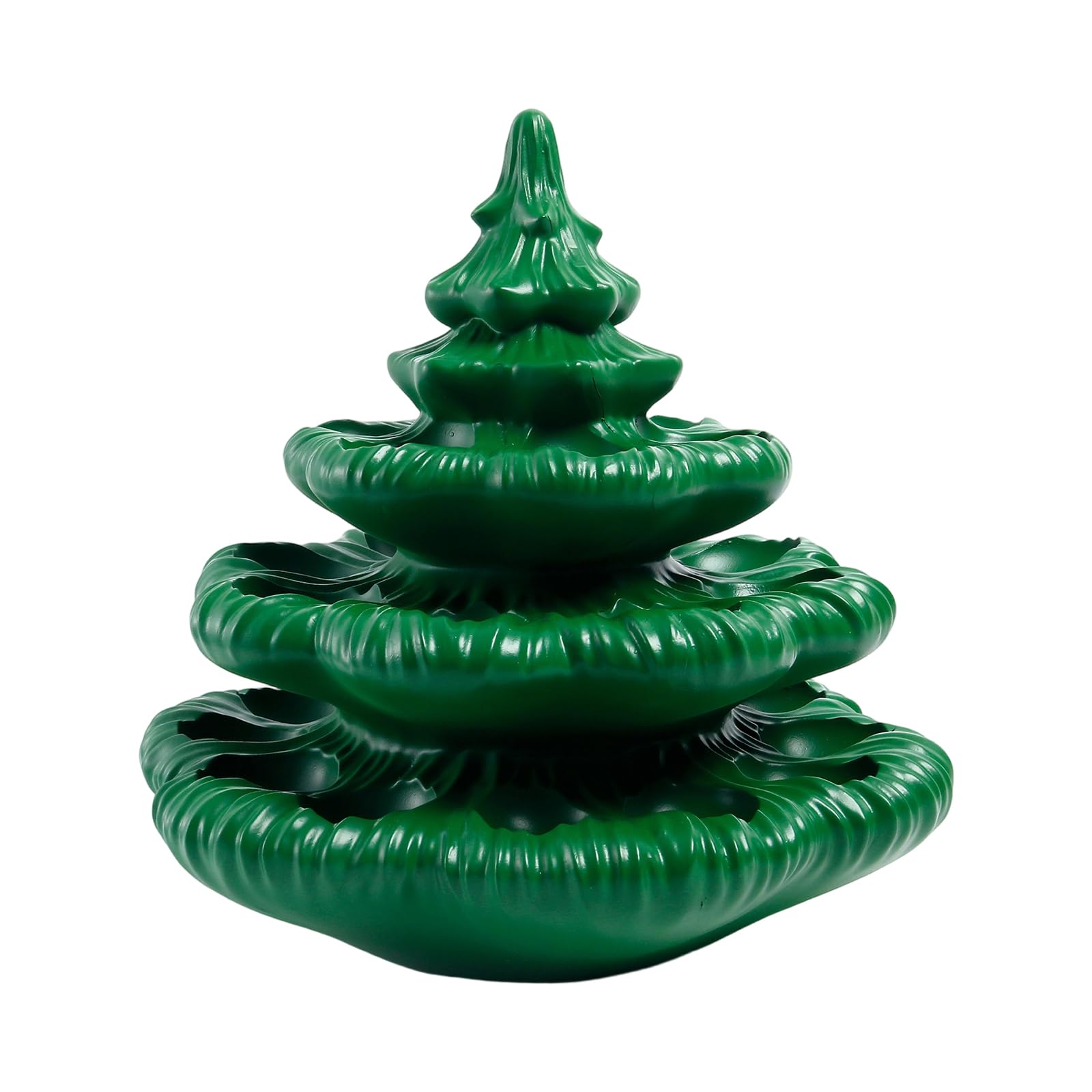 Nucelit Resin Christmas Tree Serving Tray for Devil Eggs Snacks Holiday Party Decor Decors Tray