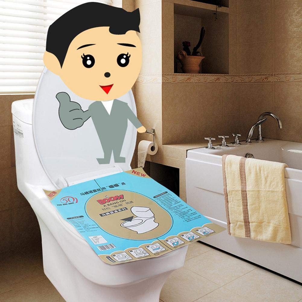 Lot de 3 débouches autocollantes jetables pour toilettes, autocollant universel pour déboucher les toilettes, film bouché, pas de saleté