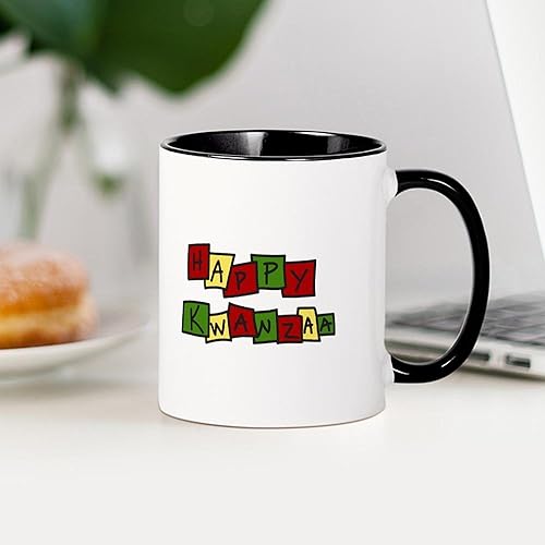 Vista 142 de CafePress Kwanzaa Principles - Taza de café de cerámica, taza de té, 11 onzas