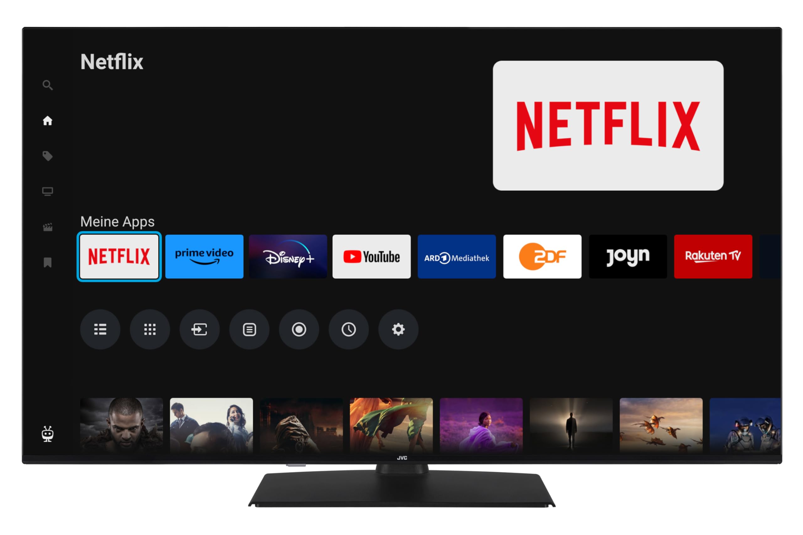 JVC TiVo LT-55VUQ3455 QLED Smart TV 55 pulgadas (4K UHD, HDR Dolby Vision, Dolby Atmos, Triple sintonizador, 6 meses HD+ incluido)