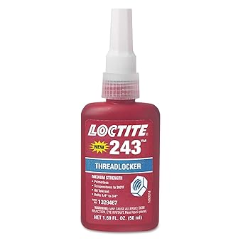 Loctite 243 High Strength 50 Ml Heavy Duty Threadlocker, Pack of 1