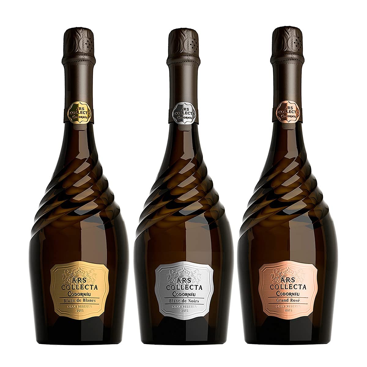 Pack x3 Cava Codorníu Ars Collecta Gran Reserva (Blanc de Blancs + Blanc de Noirs + Grand Rosé) – 3botellas 75cl