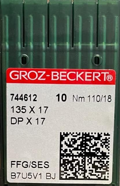 Needle It Up with Groz-Beckert Needle 135x17 / DPx17 / 135x85 / 135x535 / SY 3355 - FFG/SES - Size - 110/18 (100PK)