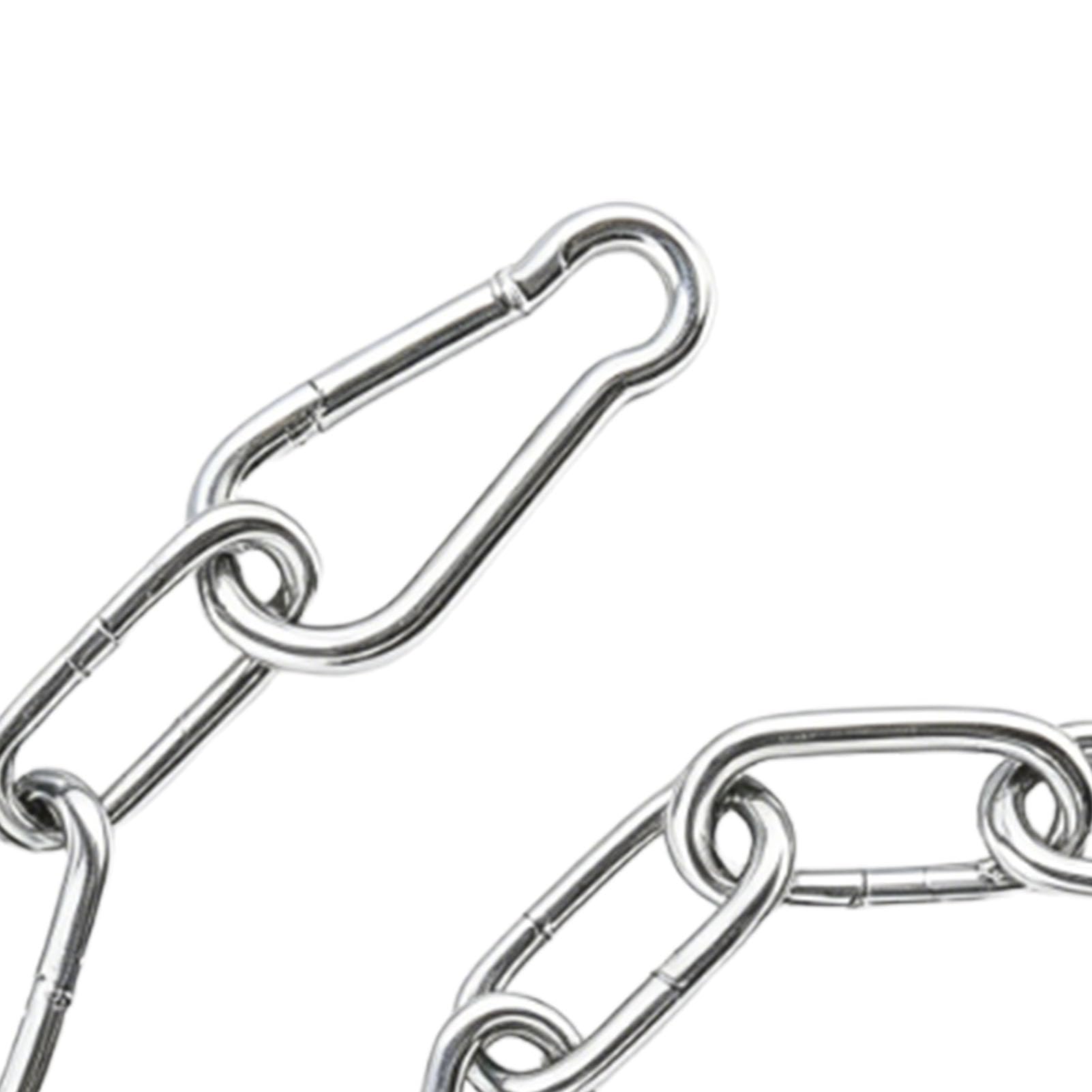 Generic Set di Serrature a Catena per Cancelli in Acciaio Inossidabile da 6 Pezzi, 20 Pollici (Lunghezza catena 51 cm) | Catene da fienile resistenti e regolabili, moschettone, per recinzione esterna per cancelli per bestiame