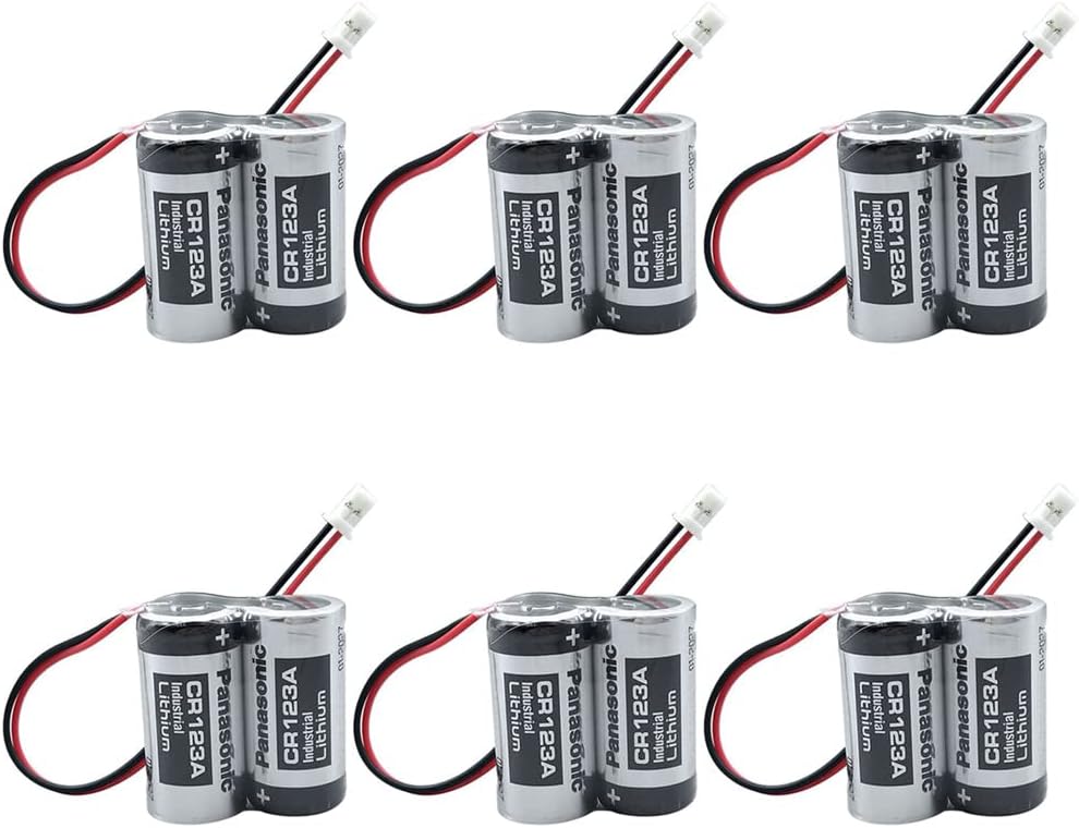EOOCX (Pack of 6) CR123A MRBAT6V1SET 3V 1400mAh Lithium