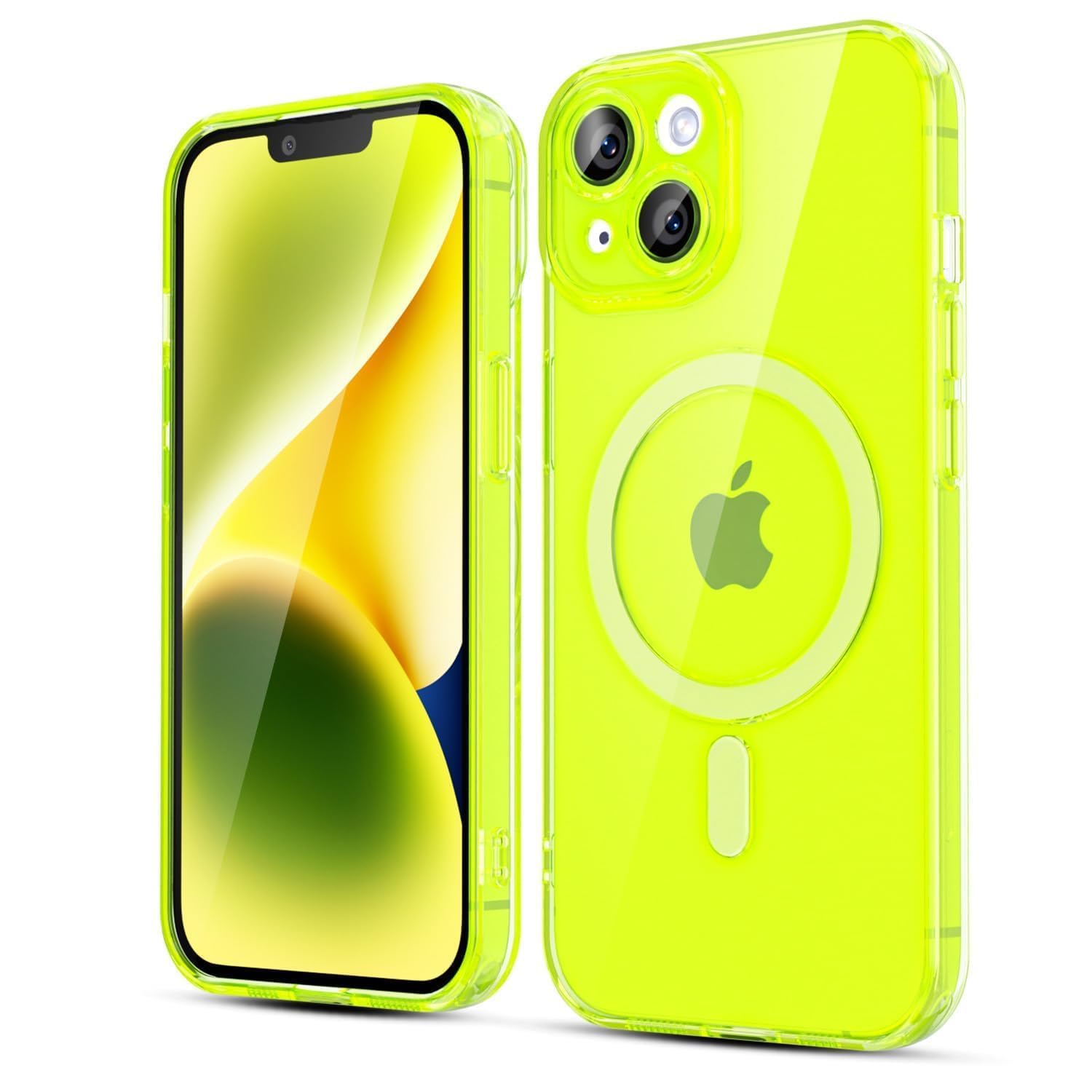 Coque silicone iPhone 14 Plus compatible MagSafe transparente et antichoc - 8