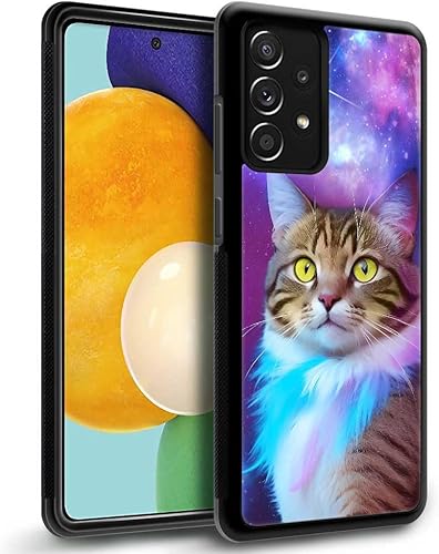 Miniatura 2 de Funda compatible con Samsung Galaxy A53 5G, diseño de gato trippy con diseño de patrón increíble a prueba de golpes, antiarañazos, carcasa trasera