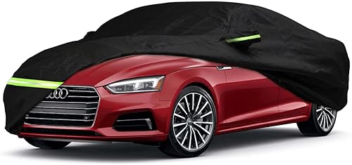 Miniatura 24 de YIXIN Funda impermeable para automóvil Audi A3/S3 2013-2024, ajuste personalizado, correa 100% impermeable a prueba de viento y bandas de cremallera