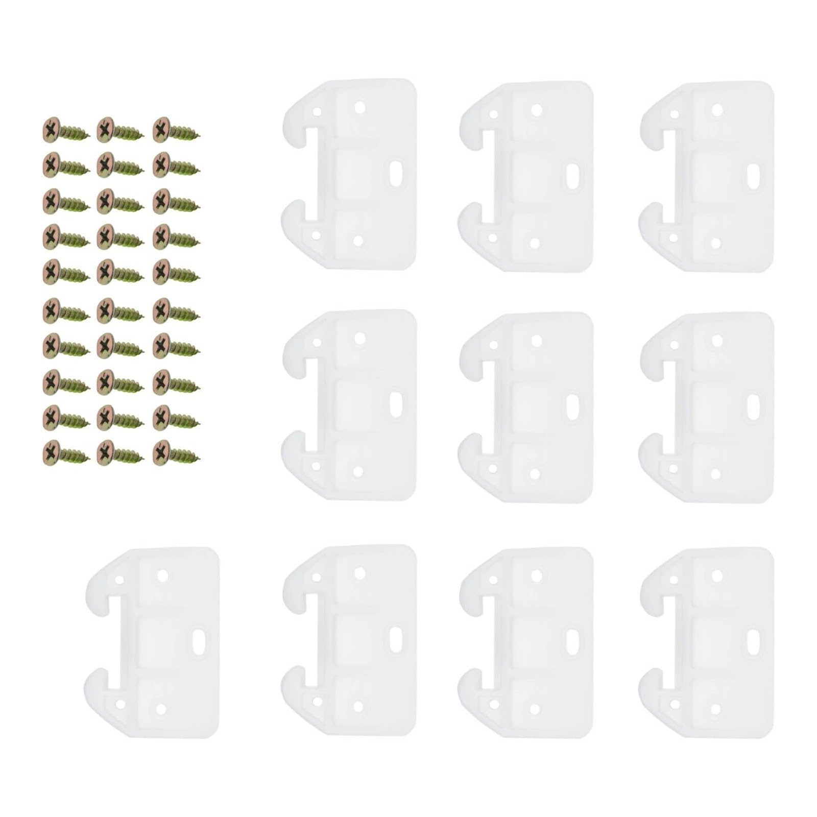 20pcs Drawer Slides Parts Including Screws for Easy Installation in Furniture Hardware Dimensions Provided Easyly Install Drawer Slide