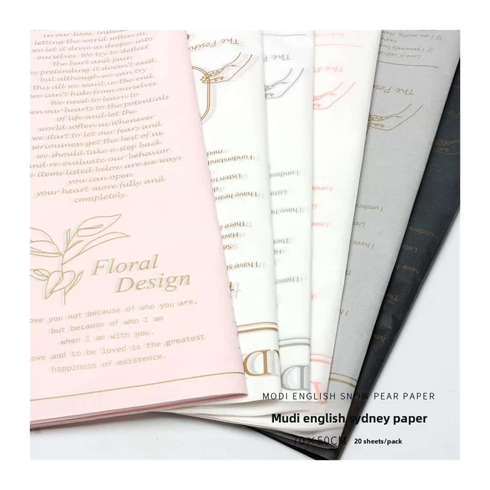 Carta Velina Materiale da imballaggio for bouquet floreale in carta