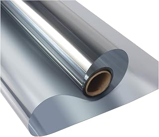 Window Film Sun Protection & Insulation, Self Adhesive Interior Sun Protection Film, UV Protection Film 99% Privacy Film (Size : 44.5x500cm(17.5x197in))
