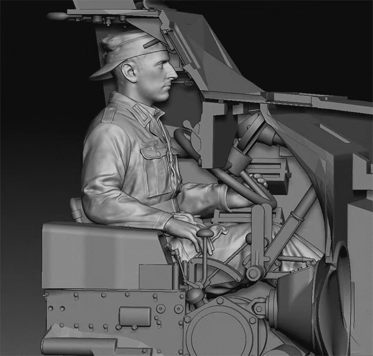 Darth Berk USCDW16019 1/16 Tedesco Sd.Kfz.250/3 Tipo A Modello Plastica (Veicolo Militare)