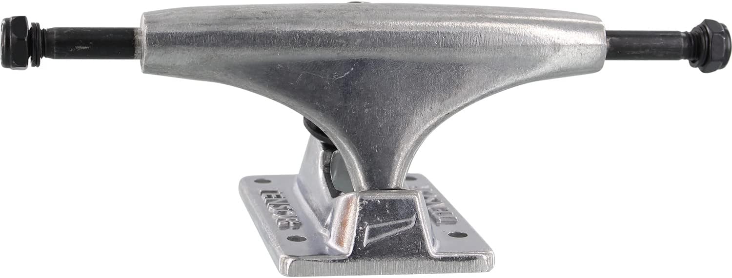 Warehouse Skateboards Tensor Trucks Alloy Polished Skateboard Trucks - 4.75" Hanger 7.5" Axle with 1" Raven Black Hardware - Bundle of 2 Items
