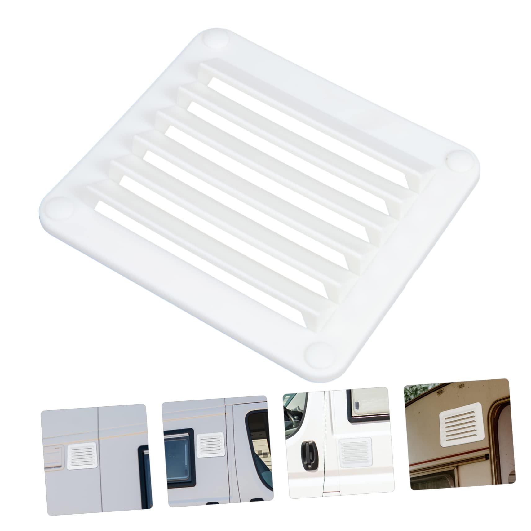 Aramox Lot de 4 couvercles de ventilation de bateau, grille d'aération de 8,9 cm en acier inoxydable, installation intégrée pour yachts, camping-cars, marine Aramox Lot de 4 couvercles de ventilation de bateau, grille d'aération de 8,9 cm en acier inoxydable, installation intégrée pour yachts, camping-cars, marine