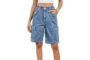 Trendy High Waisted Baggy Denim Shorts: A Summer Essential