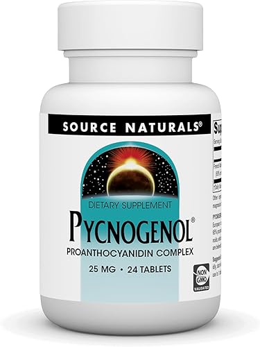 Source Naturals Pycnogenol 25 mg Complejo de proantocianidina - 24 Tabletas