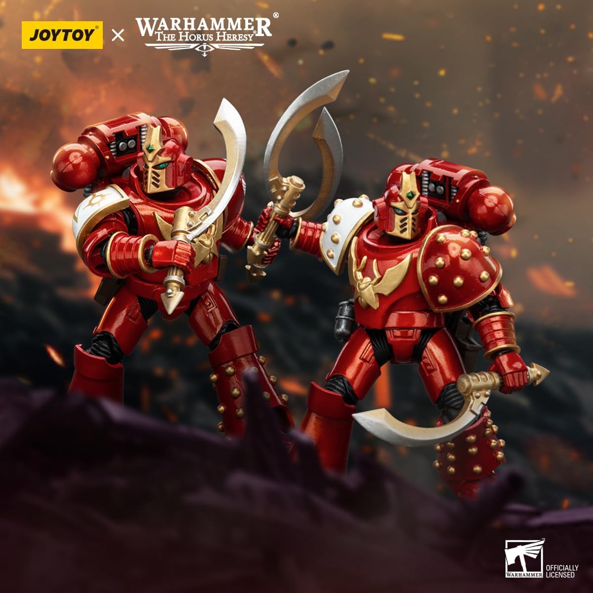 JOYTOY Warhammer Horus Heresy 1/18 Scale Collectible 4.7in Action Figure: Thousand Sons Khenetai Occult Cabal Khenetai Blade and Blademaster