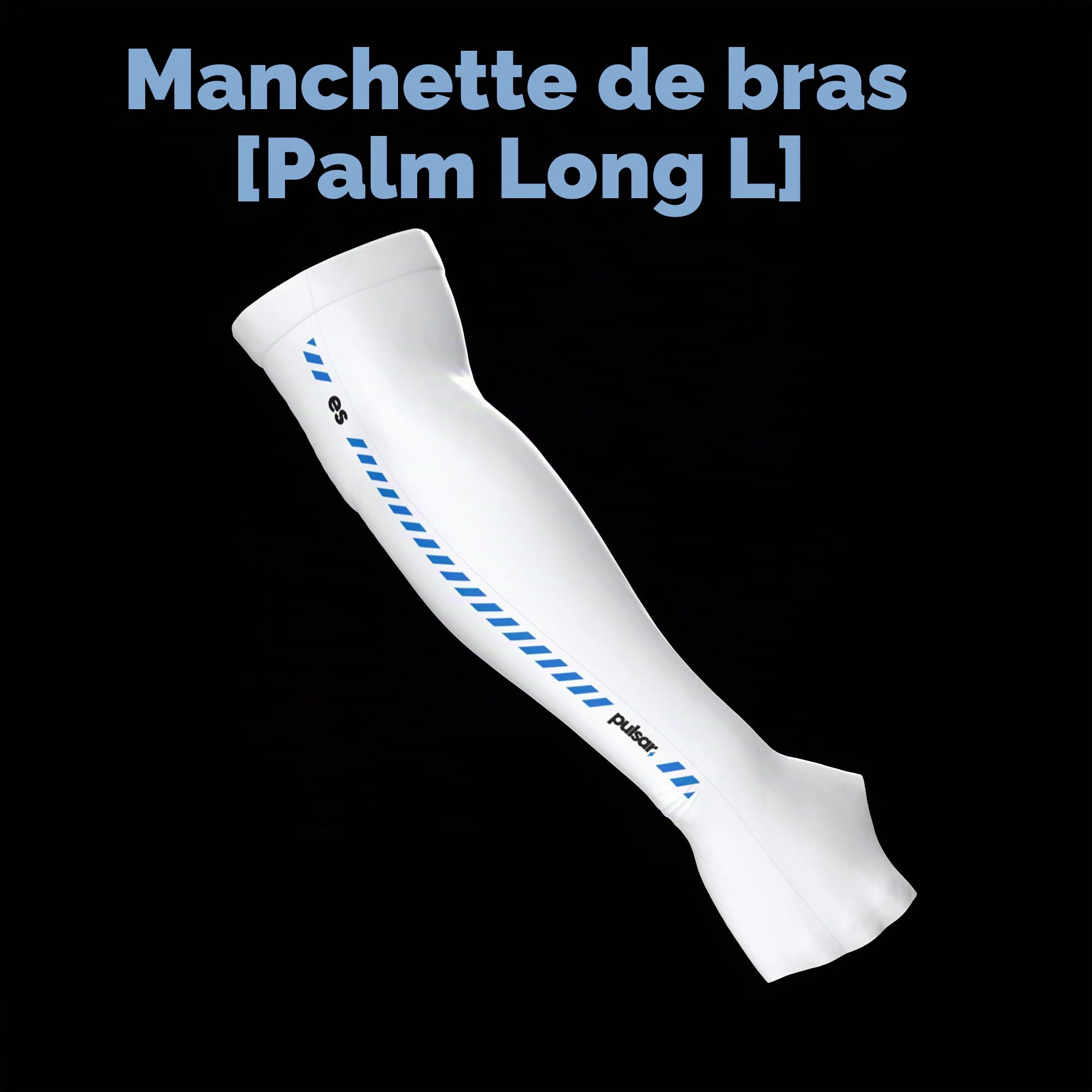 Pulsar Gaming Gears eS Armsleeve Une bande haute résistance pour une meilleure mise au point, réduit la fatigue (paume longue, blanc, L)